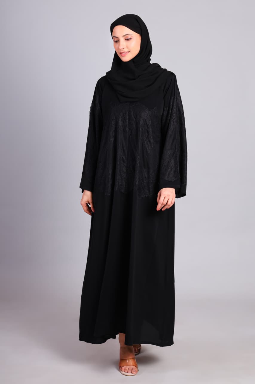 Nusrat Lace Royal Abaya